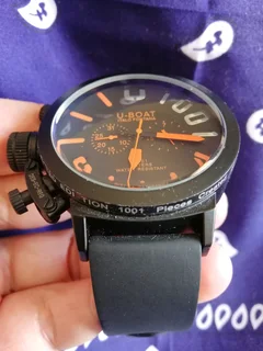U-boat Classico Italo Fontana Mens Automatic Watch Black/Orange
