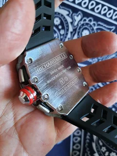 Richard Mille RM11 Diamond Bezel Chronograph Watch Rubber strap