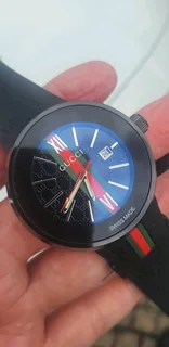 Gucci High Fashion Quartz Watch With Rubber Strap