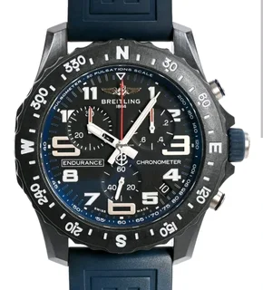 Breitling Endurance Pro 44mm Mens Sports Chronograph Watch Black on Black