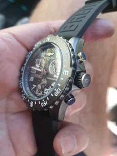 Breitling Endurance Pro 44mm Mens Sports Chronograph Watch Black on Black