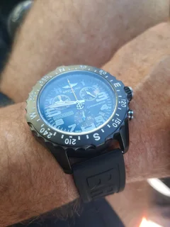 Breitling Endurance Pro 44mm Mens Sports Chronograph Watch Black on Black