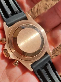 Rolex Daytona Mens Automatic Watch Gold/Rubber strap