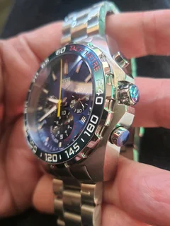 Tag Heuer F1 Red Bull Mens Chronograph Watch Blue Dial