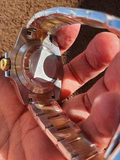 Rolex Submariner Two Tone &#34;Bluesy&#34; Mens Automatic Watch Blue Dial