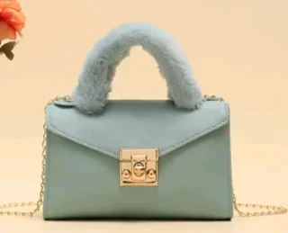 Green handbag in stock