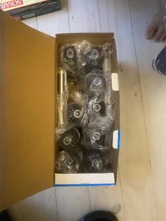 Solar powered garden lights set of 10 in box