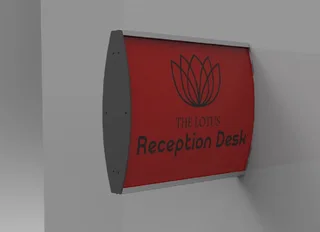 Sign Frame (100x300mm - Double Sided - Wall Mounted)