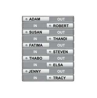 IN / OUT Slide Sign Frame (400*50mm - 10 Boxed - Retail)