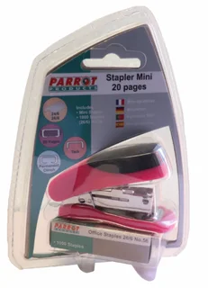 Plastic Mini Stapler (Pink) and Staples (1000*26/6) - R82.99