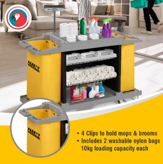 Janitorial Housekeeping Trolley Plastic - JA0707