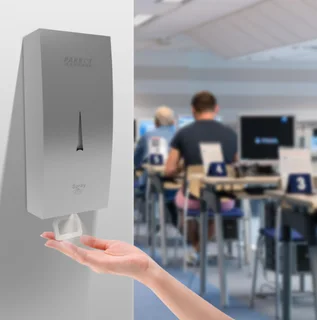 Stainless Steel Wall Mounted Manual Sanitizer Dispenser 1000ml