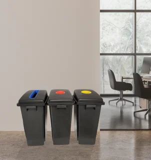 Janitorial Bin Recycling Set of 3 – Plastic (JA0805)