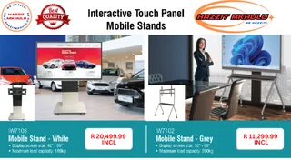 Interactive Touch Panel Mobile TV Stand!