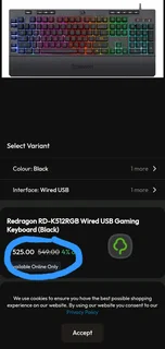 Shiva Redragon keyboard with RGB backlighting