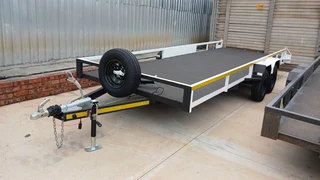 CAR TRAILER DOUBLE AXLE (5mx2m) with RAMPS