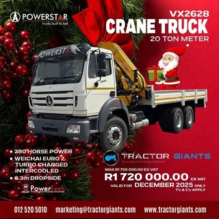 Powerstar Vx 2628 - 20 Ton Meter Crane Truck