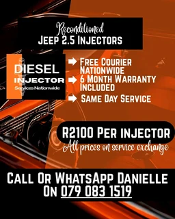 JEEP 2.5 INJECTORS FOR SALE WITH WARRANTY INCLUDED