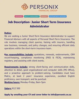 Short Term Insurance Administrator