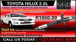 Toyota Hilux 2.5 Diesel Injectors