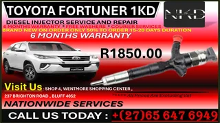 Toyota D4D Fortuner Diesel Injectors