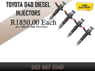 Toyota D4D Diesel Injectors