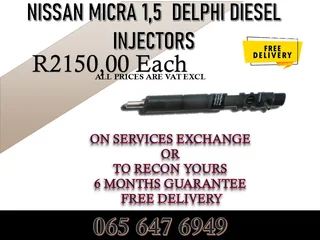 Nissan Micra 1.5 Diesel Injectors