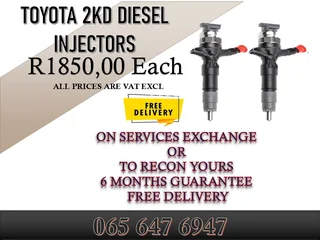Toyota 2KD Diesel Injectors