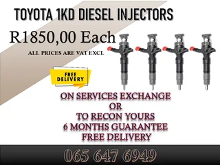 Toyota 1KD Diesel Injectors