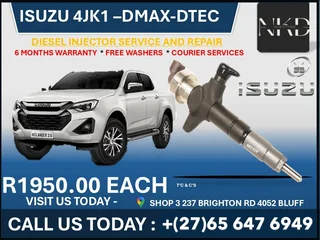 Isuzu DMAX DTEC Diesel Injectors