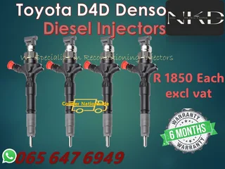 Toyota D4D Diesel Injectors