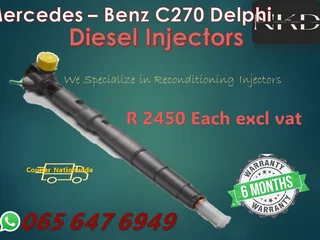 Mercedes C270 Delphi Diesel Injectors