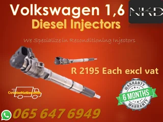 VW 1.6 Diesel Injectors