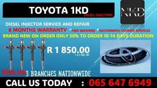 Toyota 1kd Diesel Injectors
