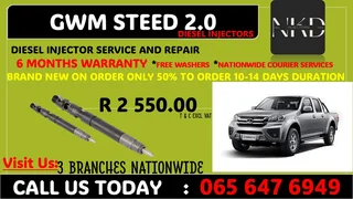 GWM 2L STEED  DIESEL INJECTORS