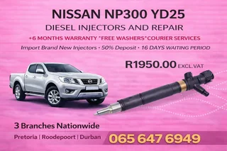 Nissan NP300 YD25 Diesel Injectors