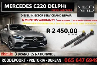 Mercedes C220 Delphi Diesel Injectors