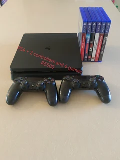 PS4 &#43; 2 Controllers and 6 games