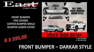 Hilux Gd6 2016 : Front Bumper (dakar Style)
