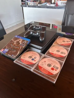 PS4 Slim 1TB With 2 Controllers And 5 Games
