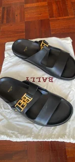 Bally Leather Slides- excellent condition