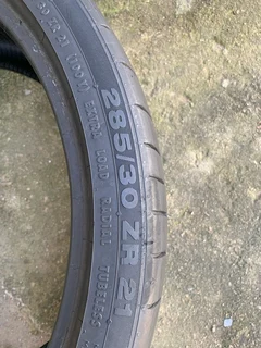 4X 285/30/21 CONTINENTAL NORMAL TYRES