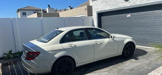 White Mercedes Benz C180