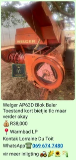 Welger AP63D Blok Baler