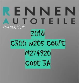 Stripping 2018 Mercedes-Benz C300 Coupe (W205) | Engine: M27490 | Code 3A – OEM Parts Available
