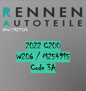 Stripping 2022 Mercedes-Benz C-Class C200 (W206) | Engine: M254915 – OEM Parts Available