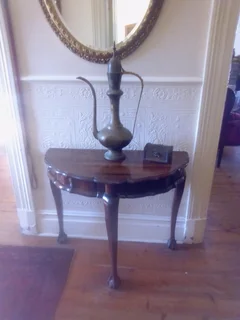 Imbuia Half Moon Table