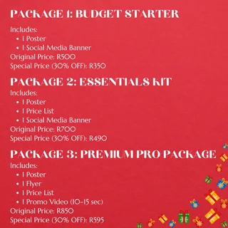 Boost Your Salon Bookings This December – Posters, Price Lists &amp; Promo Videos