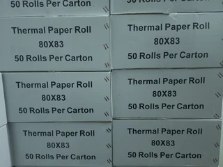 80mm x 83mm Thermal Till Rolls - R560 a box of 50 Rolls
