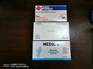 Nitrile Gloves - Medtex / Medic Plus / Medi Health - R100 a box of 100 Gloves